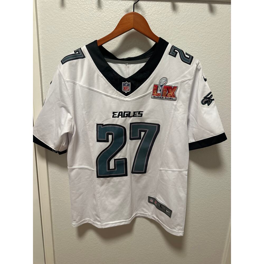 Nike Philadelphia Eagles Super Bowl LIX, Quinyon Mitchell #27 Jersey, Youth L